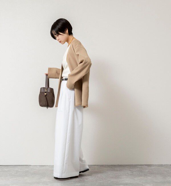 NOLLEY'S「ウォッシャブルFRINGE LIGHT JACKET」|ノーカラージャケット|