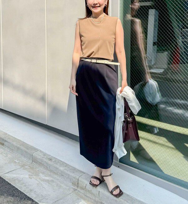 NOLLEY'S sophi「《手洗い可能》マルチファンクションハイネックノースリーブプルオーバー」|ニット・セーター|