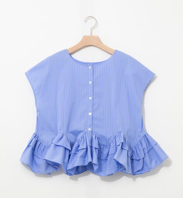 NOLLEY'S「ウオッシャブルペプラムフリル2WAY半袖ブラウス」|シャツ・ブラウス|