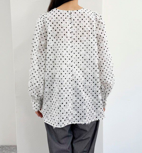 fredy emue「3D刺繍ドットチュニックブラウス」|シャツ・ブラウス|
