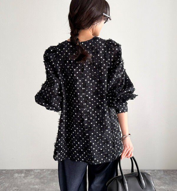 fredy emue「3D刺繍ドットチュニックブラウス」|シャツ・ブラウス|