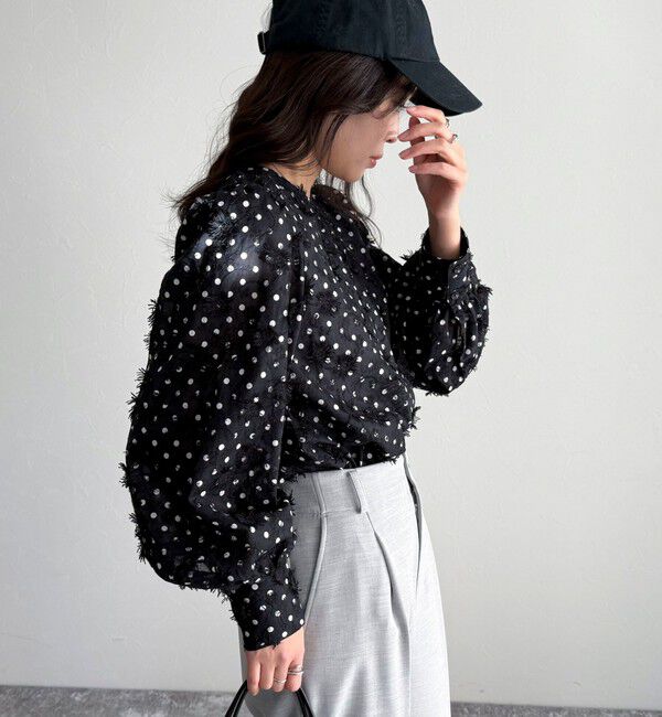 fredy emue「3D刺繍ドットチュニックブラウス」|シャツ・ブラウス|