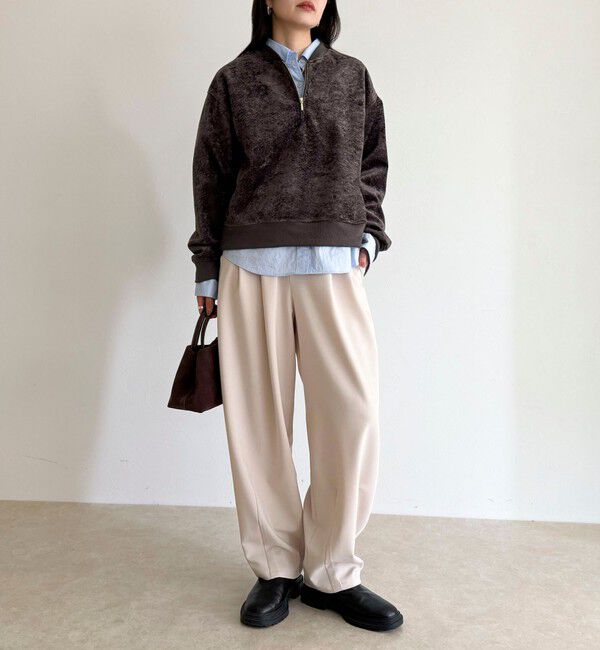 fredy emue「モールニットソーハーフジッププルオーバー」|Tシャツ・カットソー|