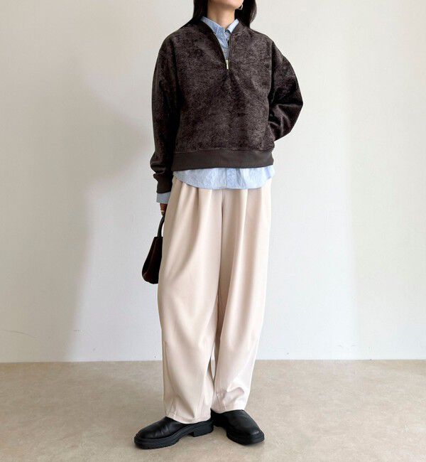 fredy emue「モールニットソーハーフジッププルオーバー」|Tシャツ・カットソー|