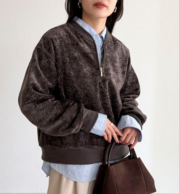 fredy emue「モールニットソーハーフジッププルオーバー」|Tシャツ・カットソー|