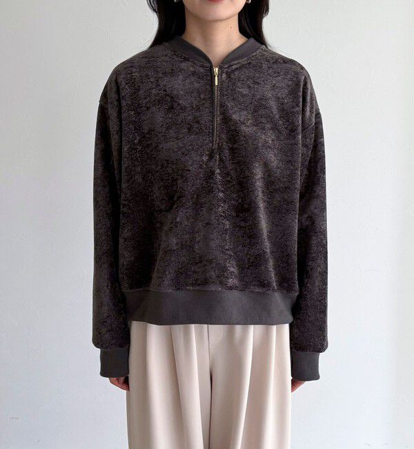 fredy emue「モールニットソーハーフジッププルオーバー」|Tシャツ・カットソー|