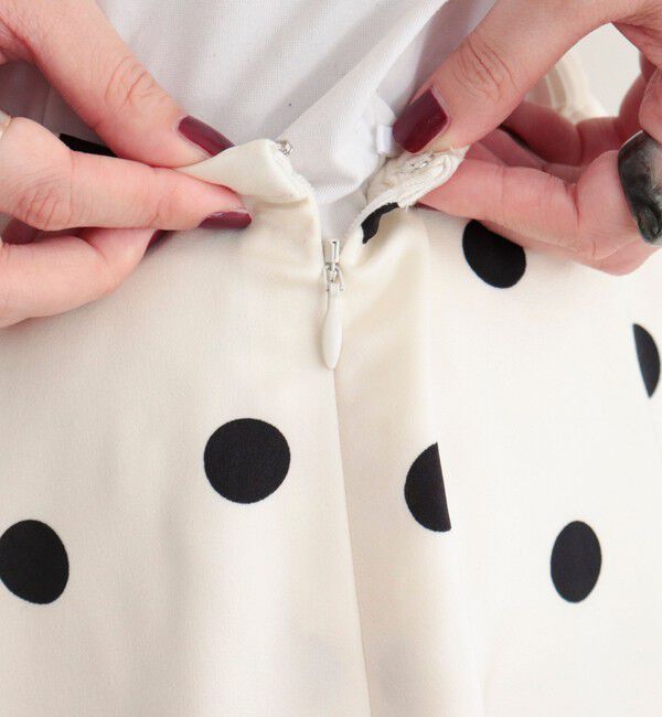 fredy emue「サテンドットミディスカート」|スカート|