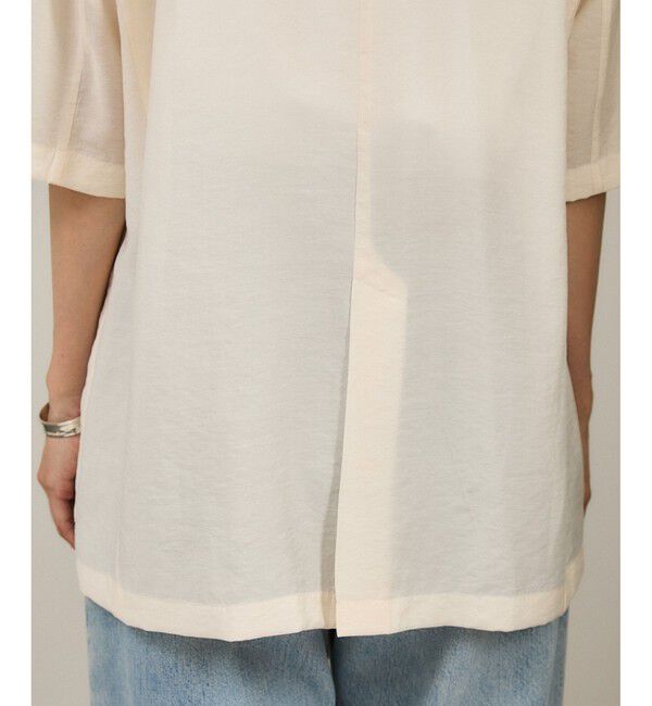 SALON adam et rope'「【WEB限定】シアーハーフスリーブジャケット［洗える・冷房対策］」|テーラードジャケット|