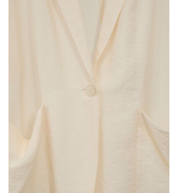 SALON adam et rope'「【WEB限定】シアーハーフスリーブジャケット［洗える・冷房対策］」|テーラードジャケット|