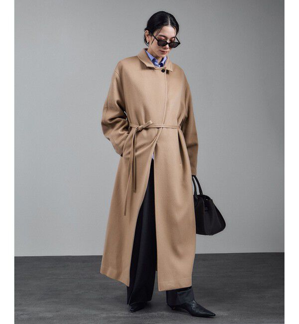 SALON adam et rope'「ピュアカシミヤナロートレンチコート」|トレンチコート|キャメル(25)