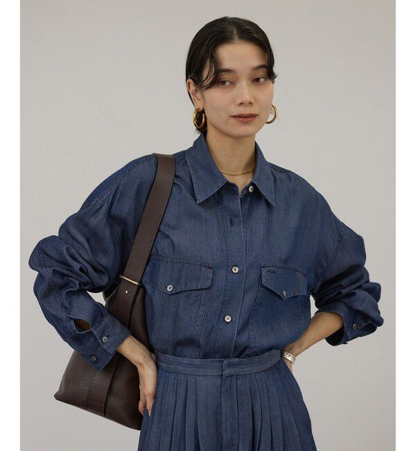 SALON adam et rope'「デニムライクシャツ / セットアップ対応」|シャツ・ブラウス|