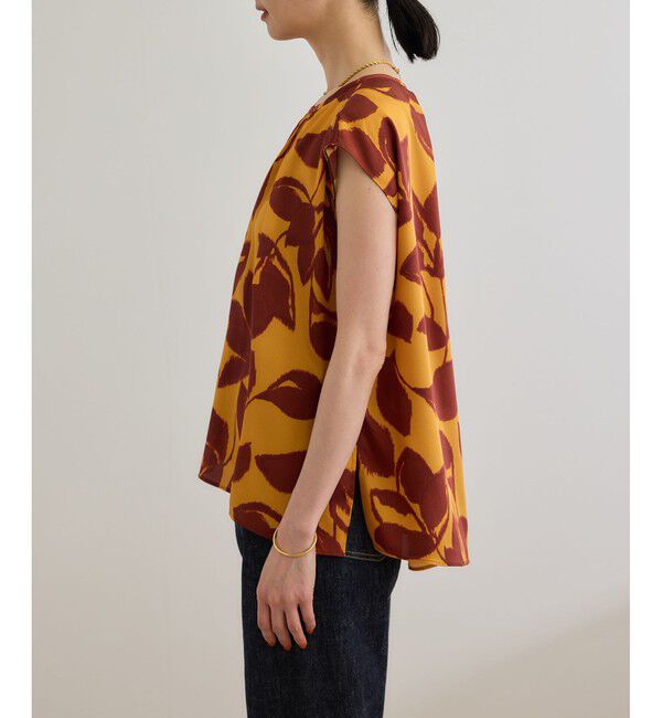 ROPE「DEVEAUXジオメトリックフラワーブラウス」|シャツ・ブラウス|