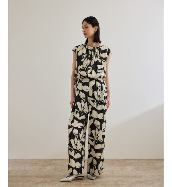 ROPE「DEVEAUXジオメトリックフラワーブラウス」|シャツ・ブラウス|