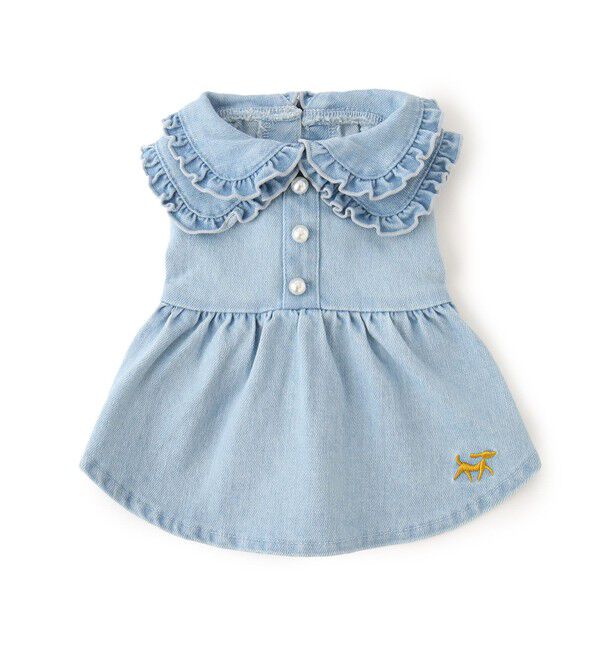 ROPE PICNIC PASSAGE「【DOG】襟付きデニムワンピース」|その他|