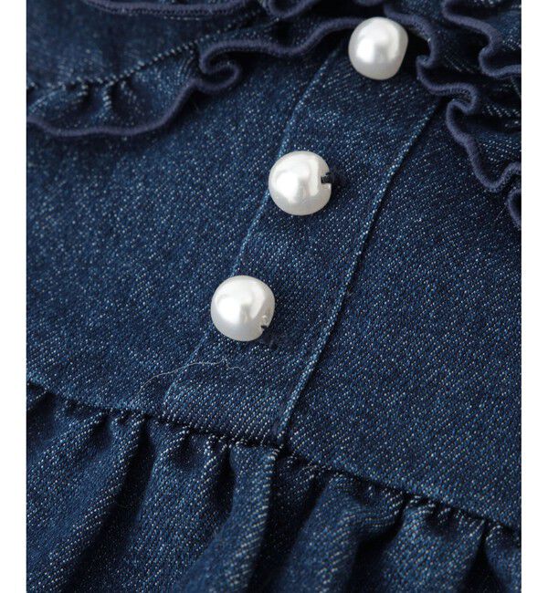 ROPE PICNIC PASSAGE「【DOG】襟付きデニムワンピース」|その他|