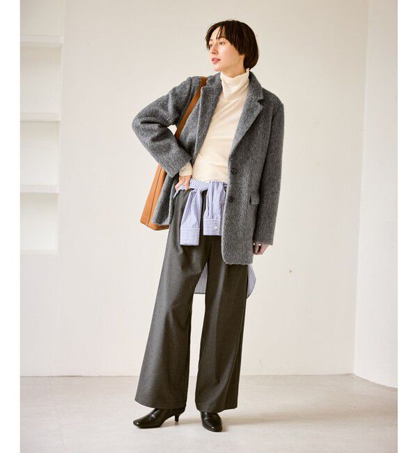 Rope&rsquo;Picnic「シャギーテーラードジャコット」|テーラードジャケット|