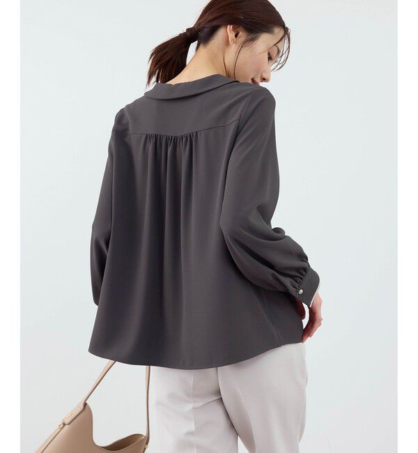 Rope&rsquo;Picnic「配色ダブルカラーブラウス」|シャツ・ブラウス|