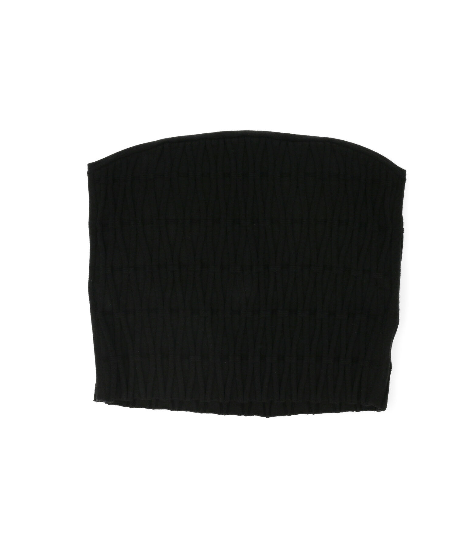 ADAM ET ROPE'「【サステナブル・セットアップ対応・WEB限定】チェック＆リブニットブラトップ」|チューブトップ|