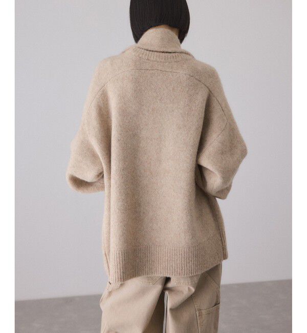 ADAM ET ROPE'「【サステナブル】YAKブレンドタートルニット＆グローブ」|ニット・セーター|