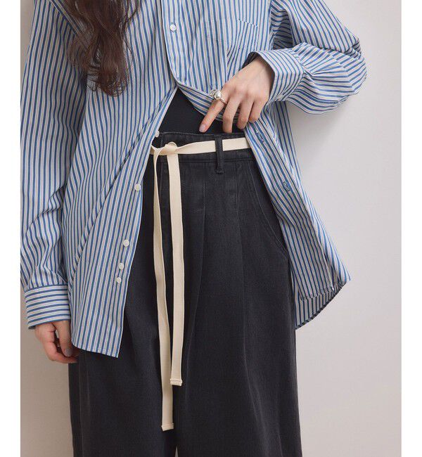 ADAM ET ROPE'「【WEB限定】2タックカーブデニムパンツ」|デニム|