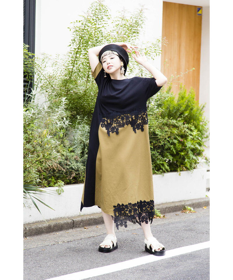  「レースモチーフワンピース」|ワンピース|