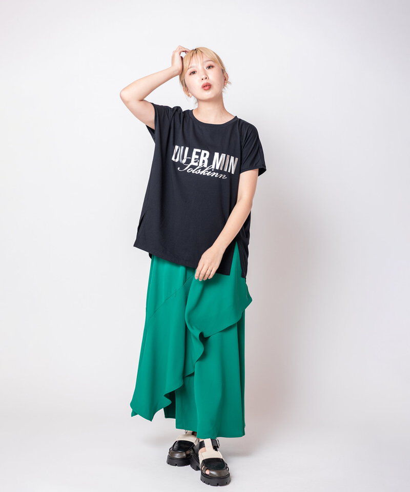  「箔プリントプルオーバー」|Tシャツ・カットソー|