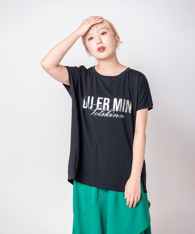  「箔プリントプルオーバー」|Tシャツ・カットソー|