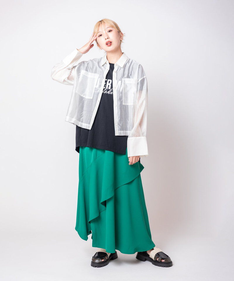  「箔プリントプルオーバー」|Tシャツ・カットソー|