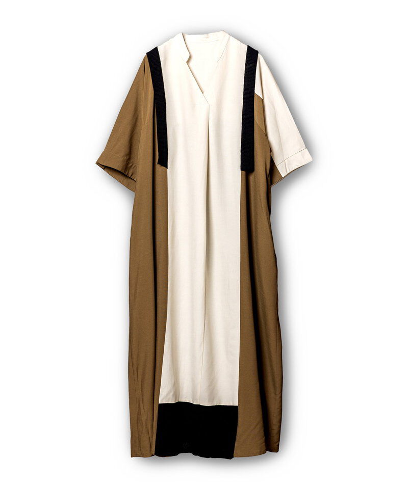  「バイカラータックワンピース」|ワンピース|