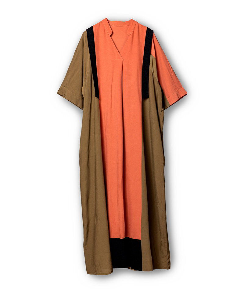  「バイカラータックワンピース」|ワンピース|