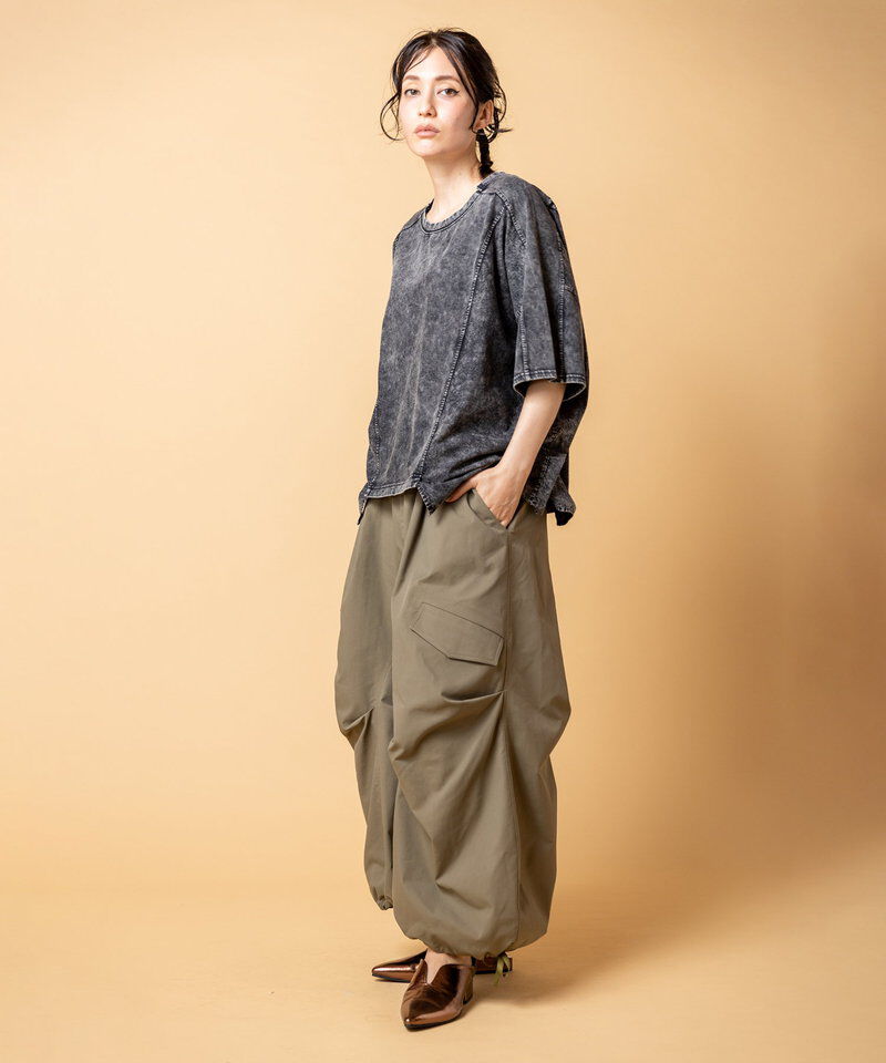  「切替コクーンパンツ」|カーゴ|