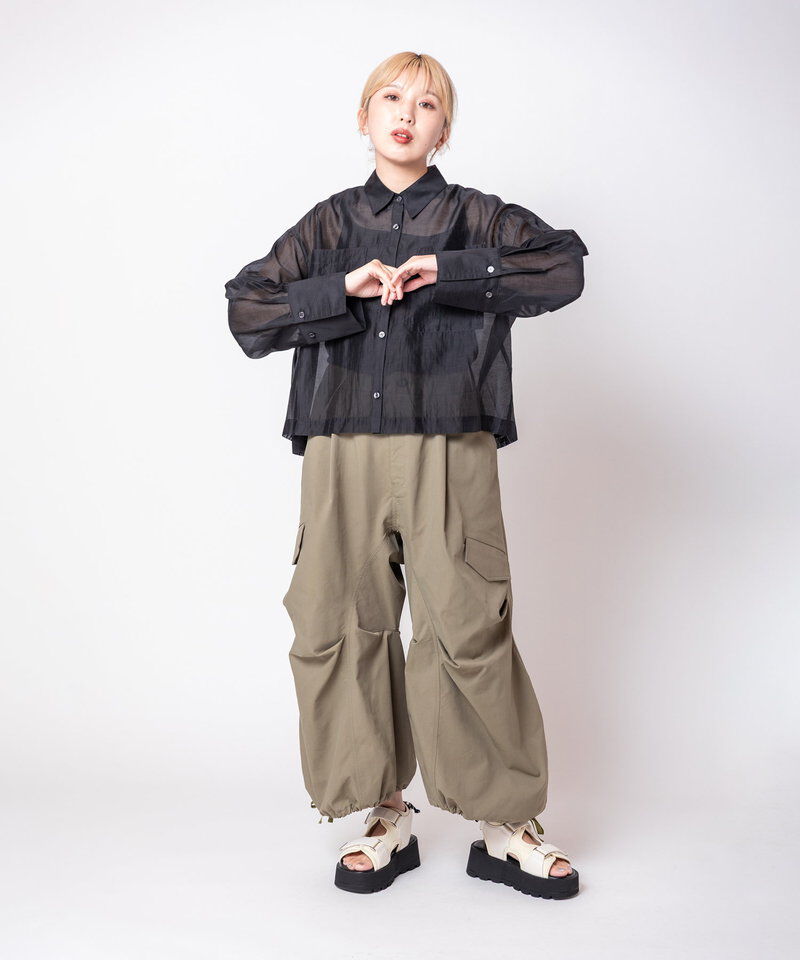  「切替コクーンパンツ」|カーゴ|