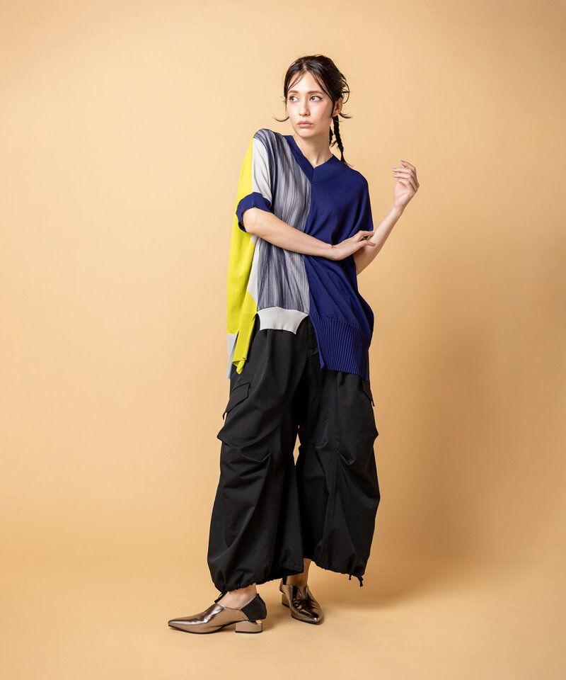  「切替コクーンパンツ」|カーゴ|