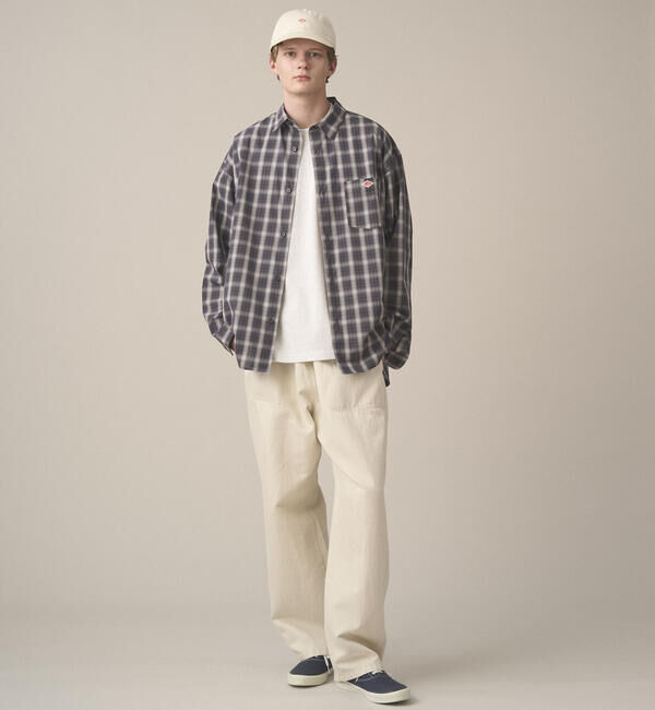 DANTON「DANTON | コットンリネンツイル イージーパンツ MEN」|チノ|