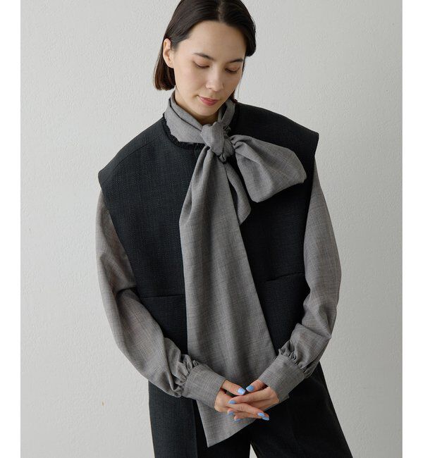 THE PAUSE「【THE PAUSE】ツイードショートジレ」|ベスト・ジレ|