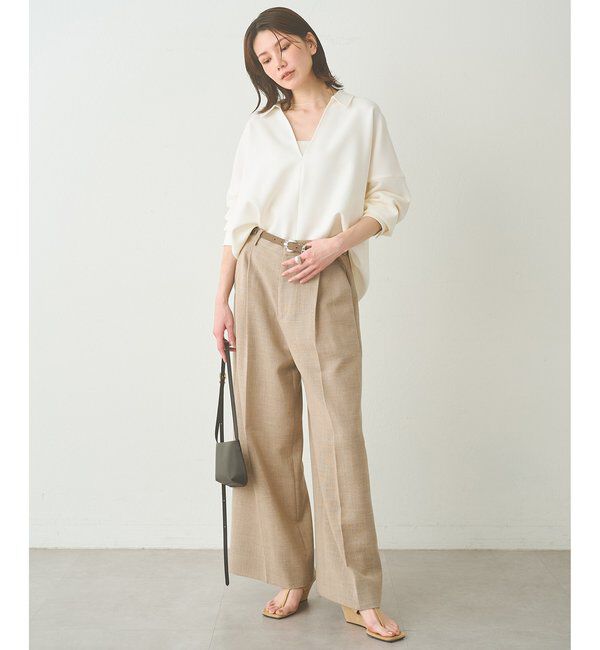  「スキッパージョーゼットブラウス」|シャツ・ブラウス|