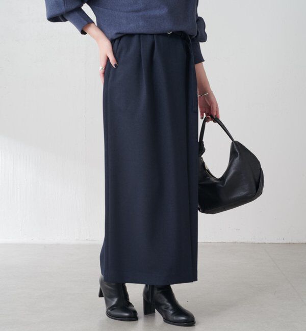  「ウールライクベルテッドスカート」|スカート|