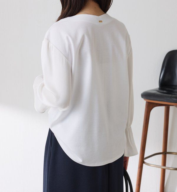  「【着映えトップス】ドッキングスリーブプルオーバー/セレモニー」|Tシャツ・カットソー|