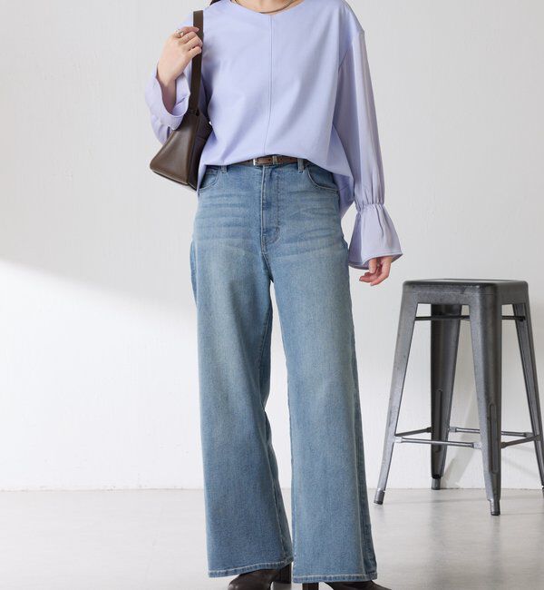  「【着映えトップス】ドッキングスリーブプルオーバー/セレモニー」|Tシャツ・カットソー|