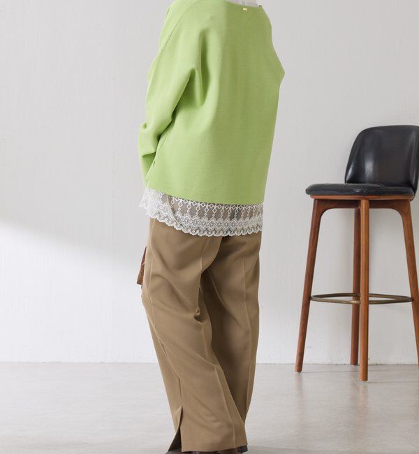  「Vネックバスクニット」|ニット・セーター|