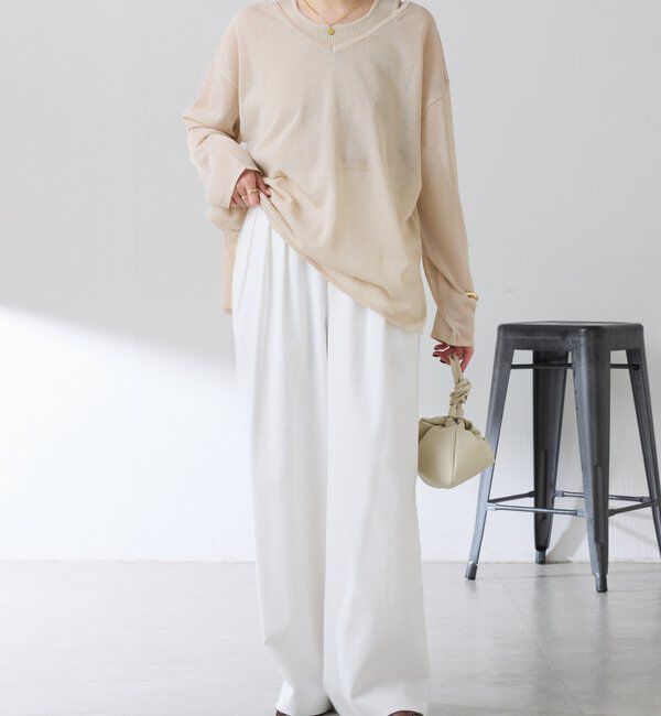  「レイヤードVネックニット」|ニット・セーター|