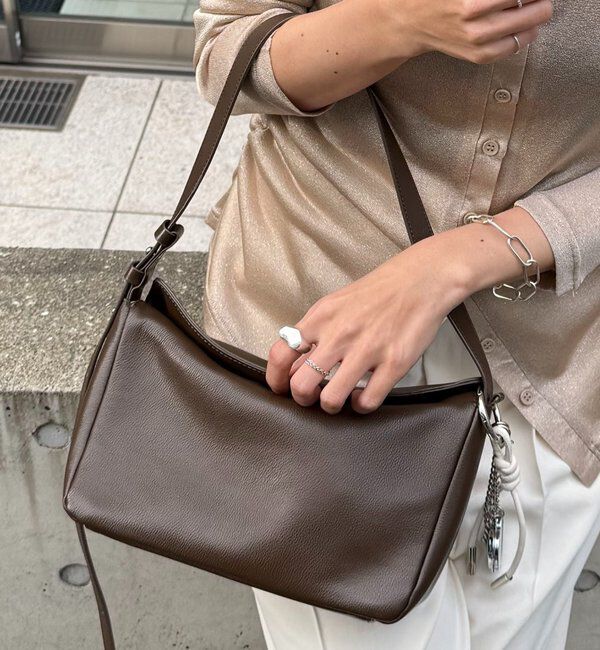  「《人気インフルエンサー企画》メタルレスレザーバッグ」|トートバッグ|