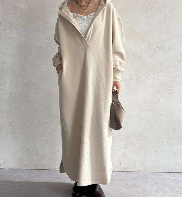  「【WEB限定】フーディーワンピース」|ワンピース|