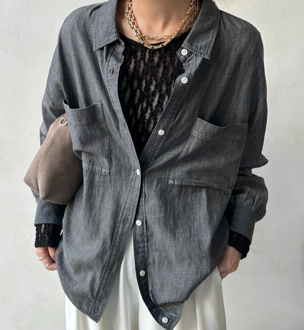  「レースプルオーバー」|Tシャツ・カットソー|ブラック