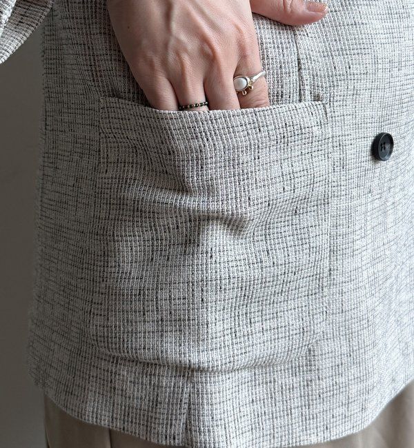  「シアーツイードダブルジャケット」|テーラードジャケット|