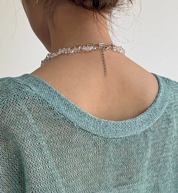  「メランジ前後2WAYカーディガン」|カーディガン|