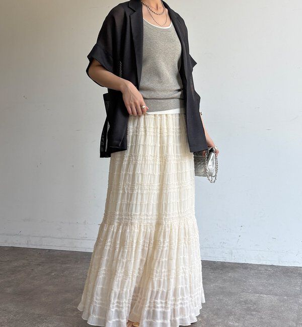  「プリーツギャザースカート」|スカート|