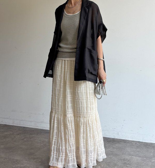  「プリーツギャザースカート」|スカート|