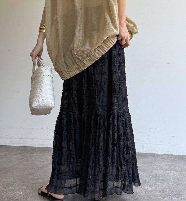  「プリーツギャザースカート」|スカート|