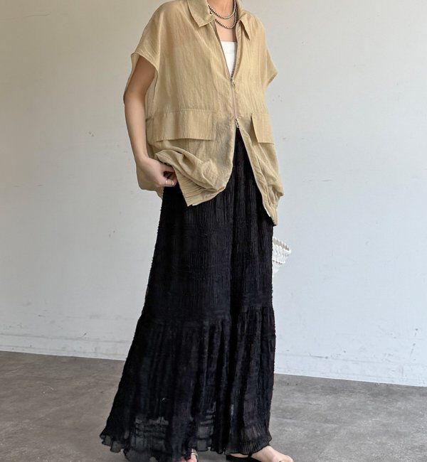  「プリーツギャザースカート」|スカート|